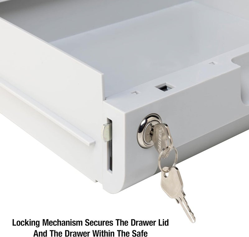 SentrySafe Locking Drawer for SFW082 and SFW123 Safes, Multi-Positional Shelf Accessory for 0.8 and 1.2 Cubic Feet Safes, 913 - Image 5